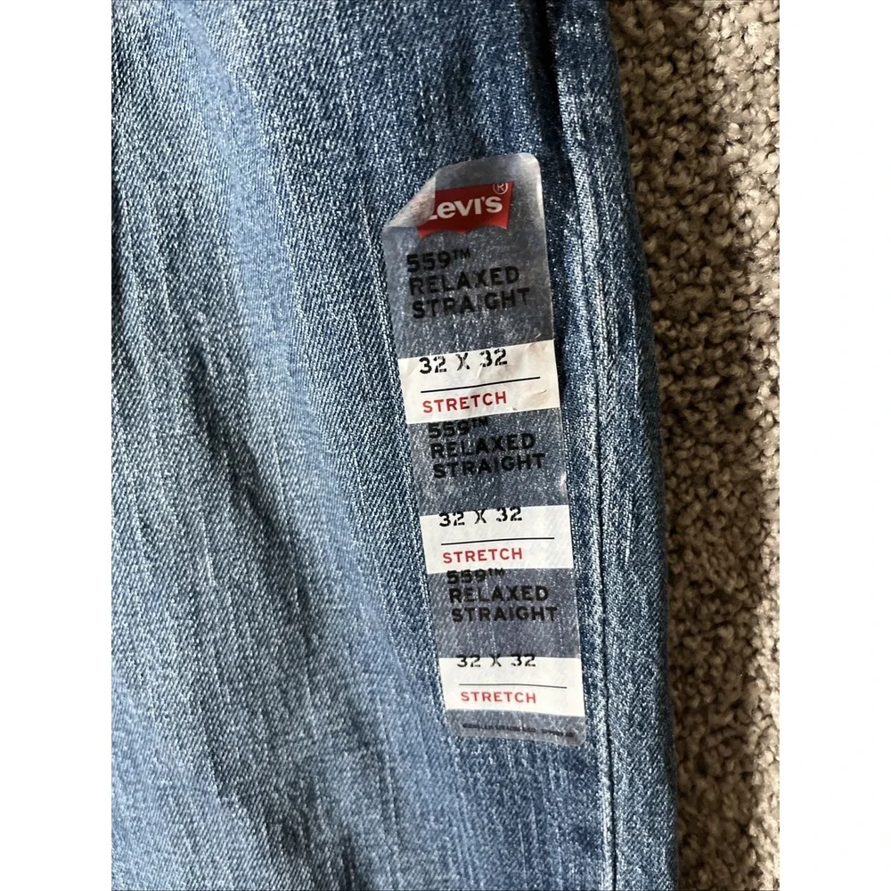 Levi 559 Relaxed Straight 32x 32 Stretch Jeans